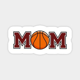 Basketball Mom Maroon Magnet