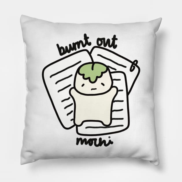 Burnt out mochi Pillow by AikoAthena