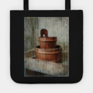 Still Life With Wooden Bucket Tote