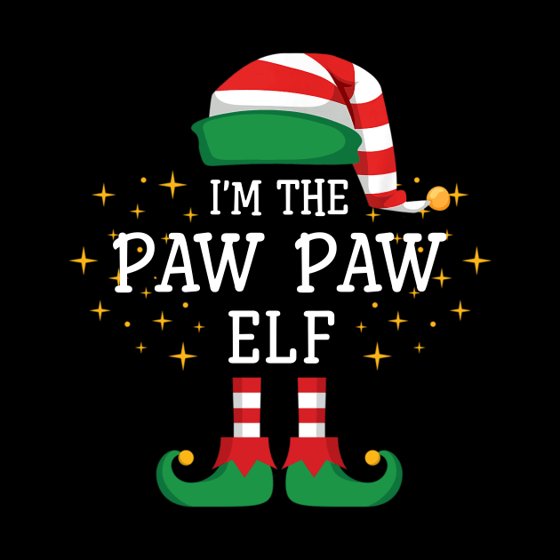 I'm The Paw Paw Elf Matching Family Christmas Pajama by Damsin