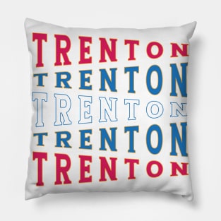 TEXT ART USA TRENTON Pillow