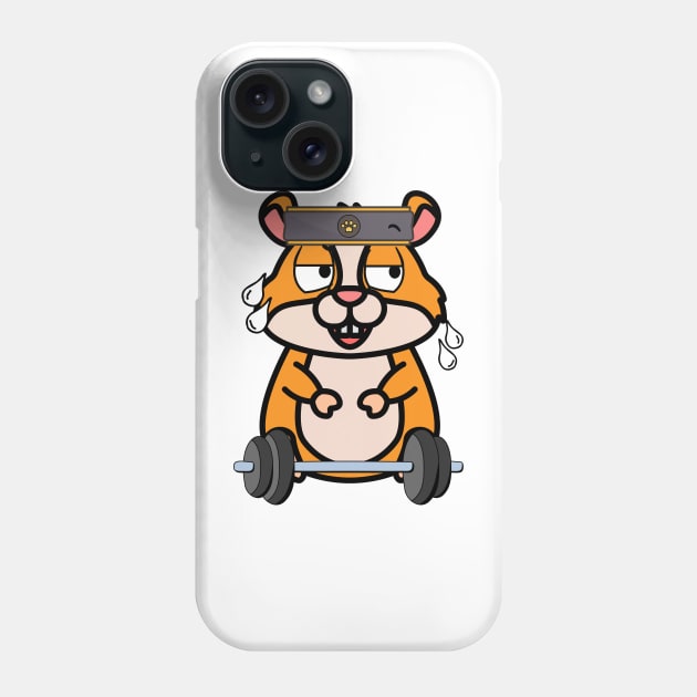 Cute hamster is exercising Phone Case by Pet Station