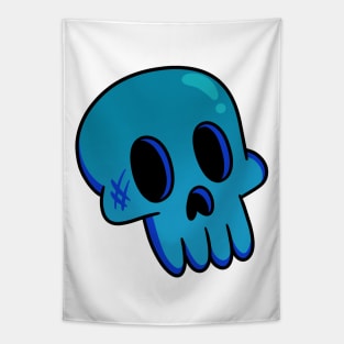 Blue Skull Tapestry