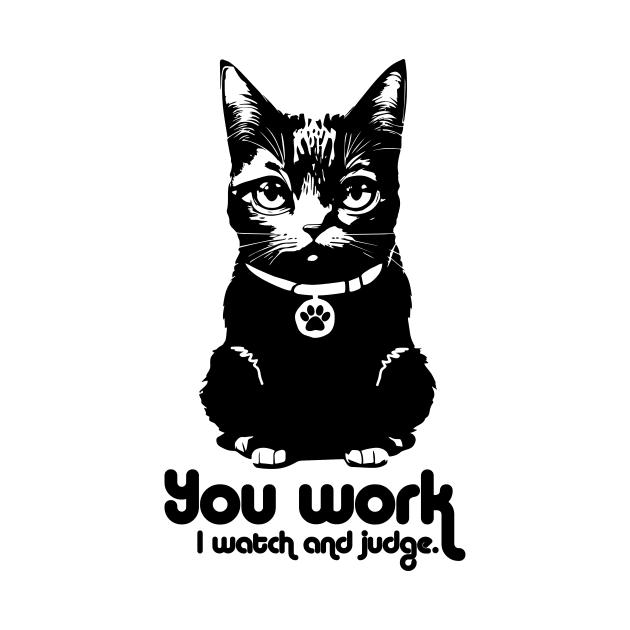 Cat and work by My Happy-Design