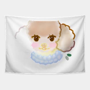 Cute Poodle Drawing Tapestry