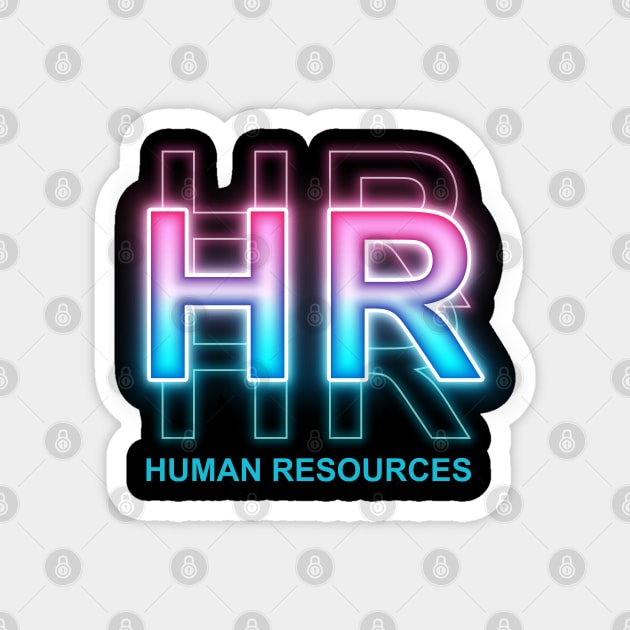 HR Human Resources Magnet by Sanzida Design