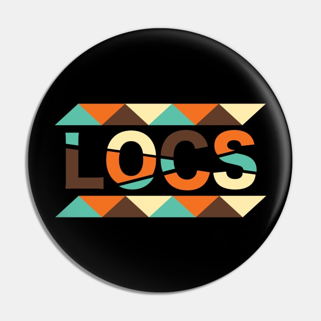 Locs Retro Vintage Pin by blackartmattersshop