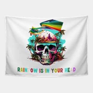 Unique Rainbow Paradise T-shirt Tapestry