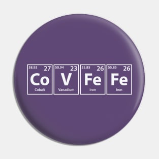 Covfefe (Co-V-Fe-Fe) Periodic Elements Pin