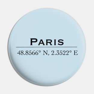 Paris coordinate Pin