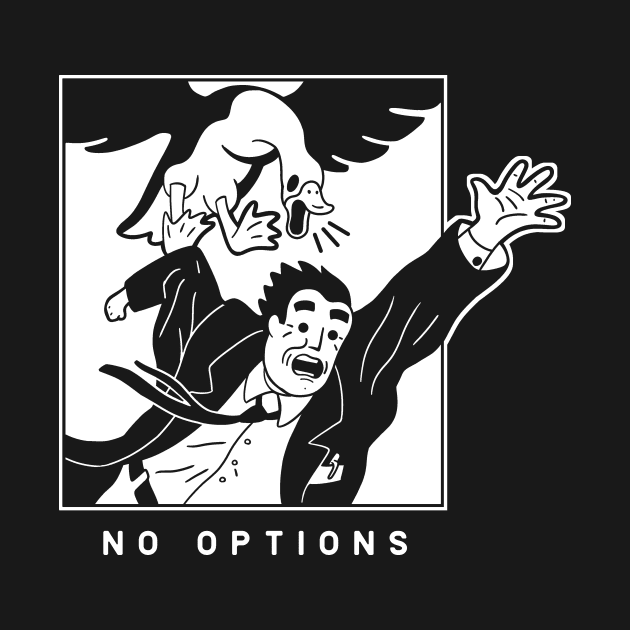 Art of a meme, Peace Was Never An Option in white ink by croquis design