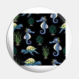 Seahorse Pattern 2 Pin