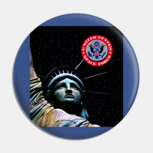 USSF and lady liberty Pin