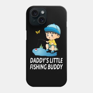 Daddys Little Fishing Buddy Cute Boy Phone Case