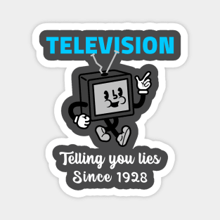 Retro Television Tells You Lies Magnet