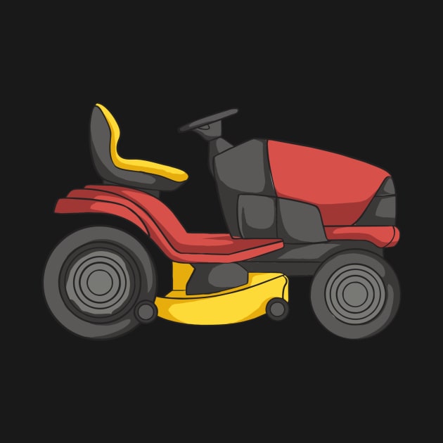 Lawn Mower Gardener by fromherotozero