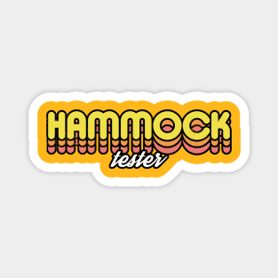 Retro Hammock tester Magnet