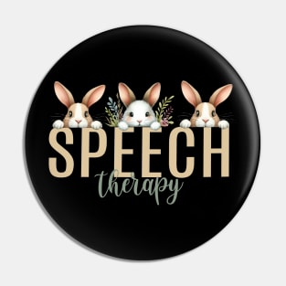 Cute Speech Therapy Easter Bunnies Pin