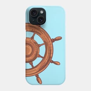 Vintage Ship Wheel Phone Case