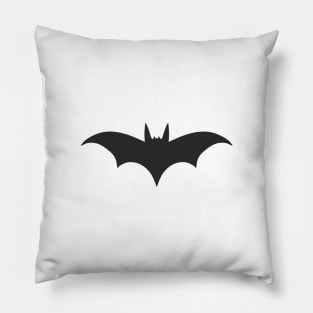 Bat silhouette (black print) Pillow