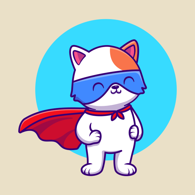 Cute Cat SuperHero by Catalyst Labs