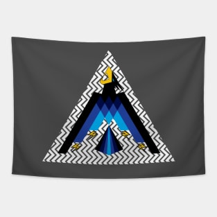 Triangular Thunderbird Storm Tapestry