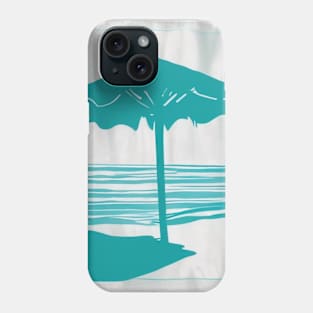 Tropical Beach Umbrella Design Towel No. 840 Phone Case