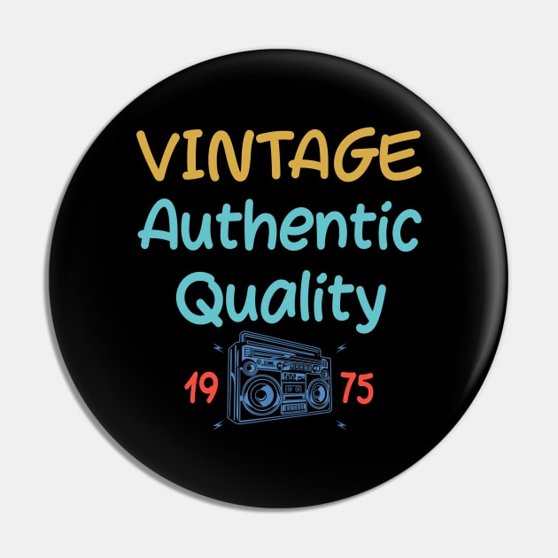 45 Years Old 1975 Vintage 45th Birthday Anniversary Gift Pin by cedricchungerxc