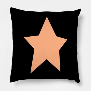 Star 6 Peach Fuzz Pantone Color of the Year 2024 Pillow