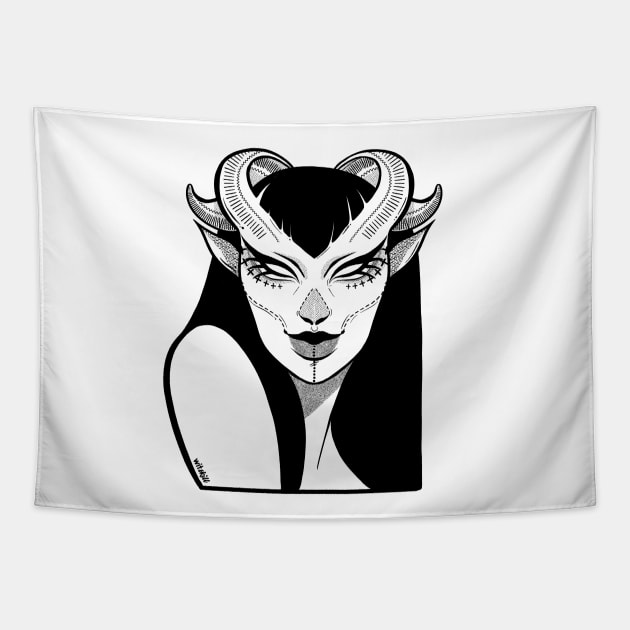 Succubus Tapestry by witskill