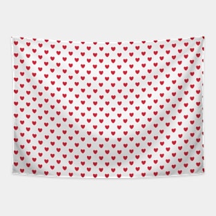 heart pattern aesthetic pinterest coquette dollette red Tapestry