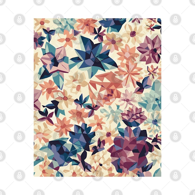 Floral Pattern Polygon style: Polygonal Petal Prism by FLRW