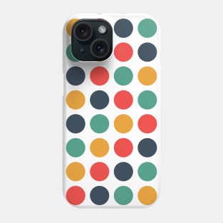 Spots and Dots in blue green red and yellow Phone Case