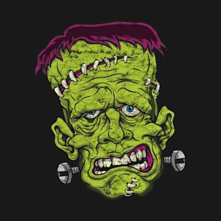 Distressed Retro Frankenstien T-Shirt