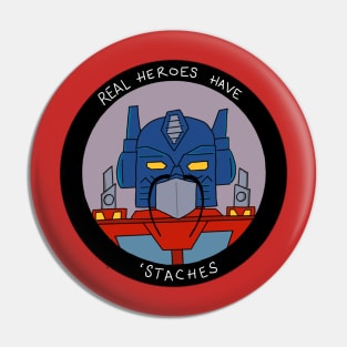 Movember Optimus Prime Pin