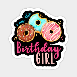 The Birthday Girl Donut Birthday Party Theme Family Magnet