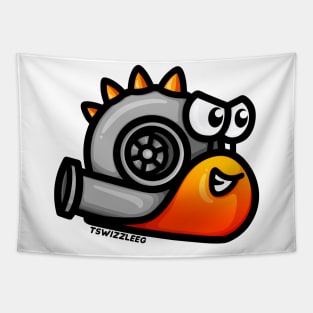 Turbo Snail - Turbosaurus Rex (Red & Orange) Tapestry