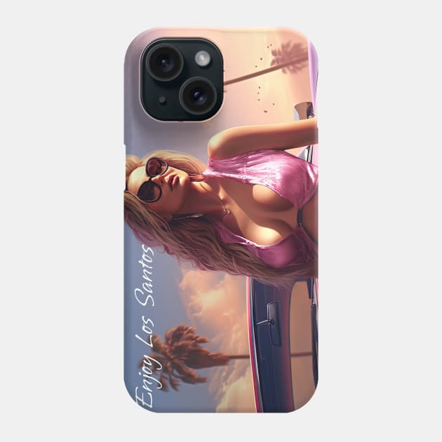 Postcard from Los Santos 9 Phone Case by obstinator