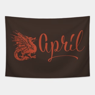 April Cayenne Dragon Tapestry