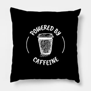 Powered By Caffeine Pillow