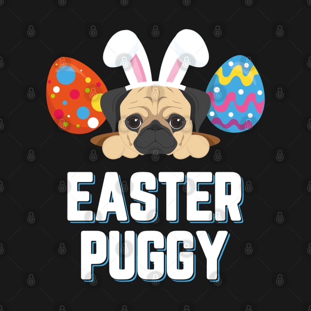 Easter Puggy Cute Dog Pug Funny Easter by trendingoriginals