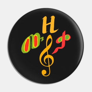 Ethiopian Music Pin