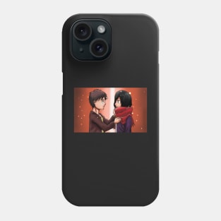 Young Eren & Mikasa Phone Case