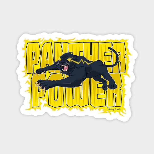 Panther Power Magnet by Thorny Devil Design