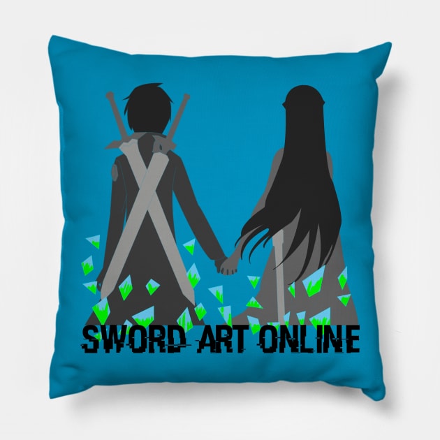 Kirito and Asuna Pillow by bossumsdraws