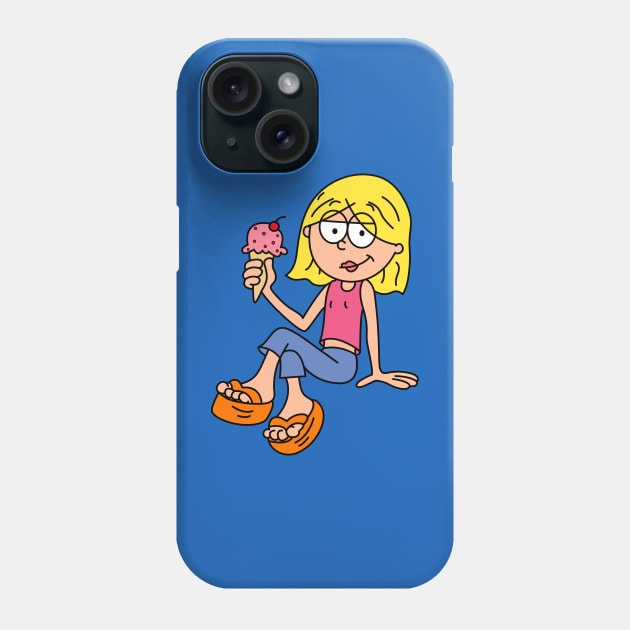 Lizzie with Ice-Cream Phone Case by artxlife