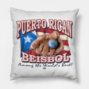 Puerto Rican Basebal Pillow