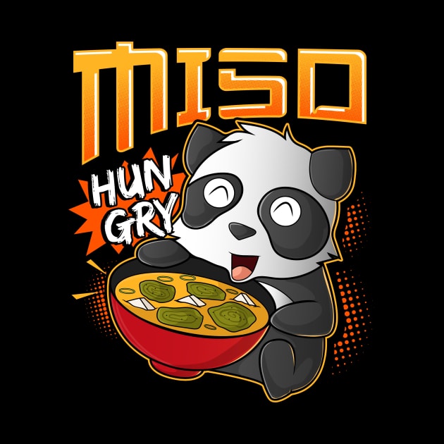 Miso Hungry Kawaii Panda Cute Anime Noodles Ramen by theperfectpresents