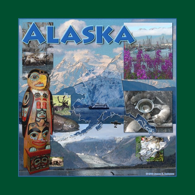 Alaska Collage by JEAndersonArt