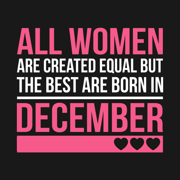 Best Women Are Born In December Birthday Gift by SweetMay